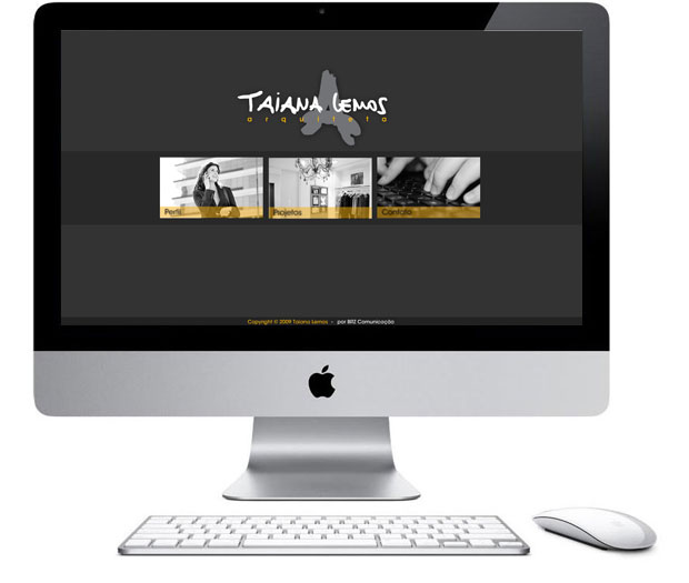 Taiana Lemos - programação de site institucional em Flash