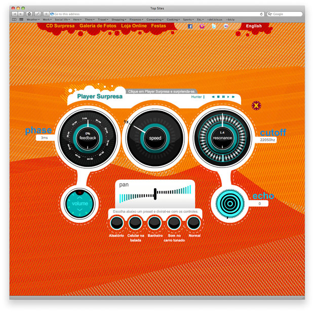 DPNY Records - programação de hotsite em flash AS3 - player surpresa