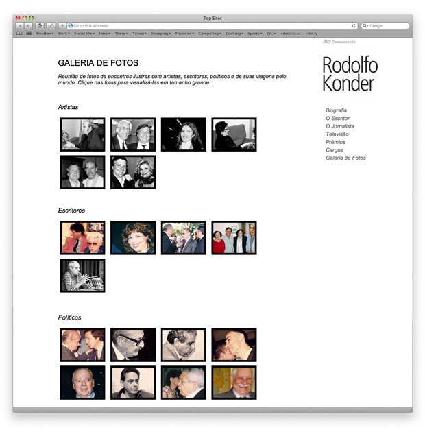 Rodolfo Konder - programação de site em XHTML