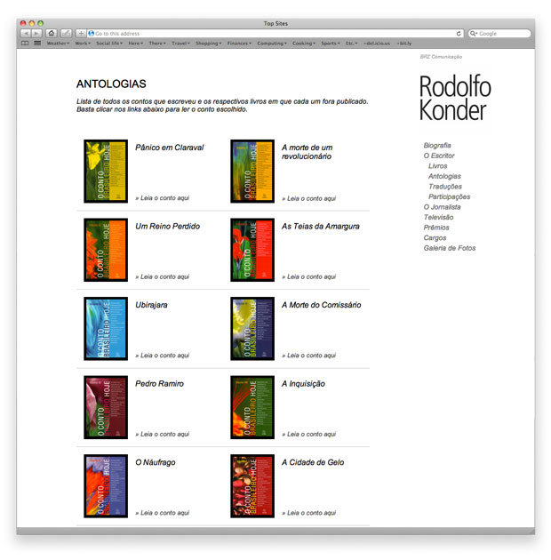Rodolfo Konder - programação de site em XHTML