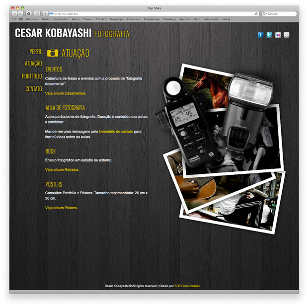 CK Fotografia - portfolio online - perfil